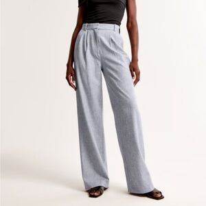Abercrombie & Fitch Light Gray Wide-Leg Sloane Pant Short